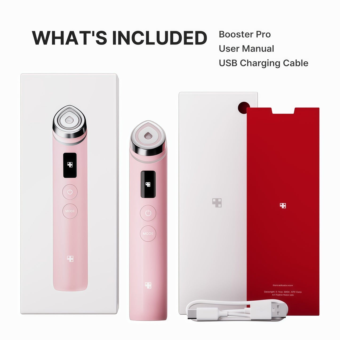 medicube Age-R Booster Pro Pink | 6-IN-1 Real Glass Glow Beauty Massager | Looking Glass Skin | Korean Skin Care