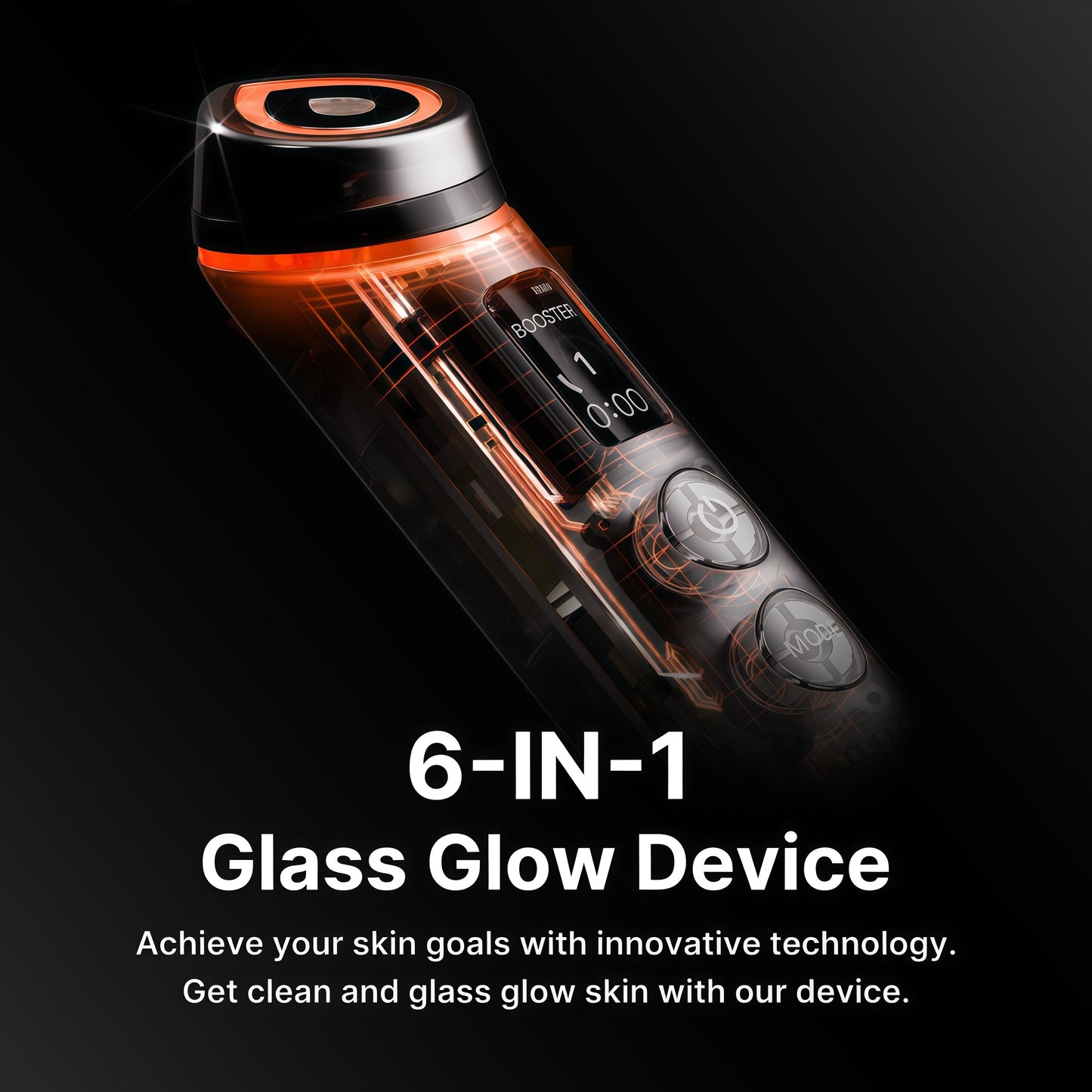 medicube Age-R Booster Pro Pink | 6-IN-1 Real Glass Glow Beauty Massager | Looking Glass Skin | Korean Skin Care