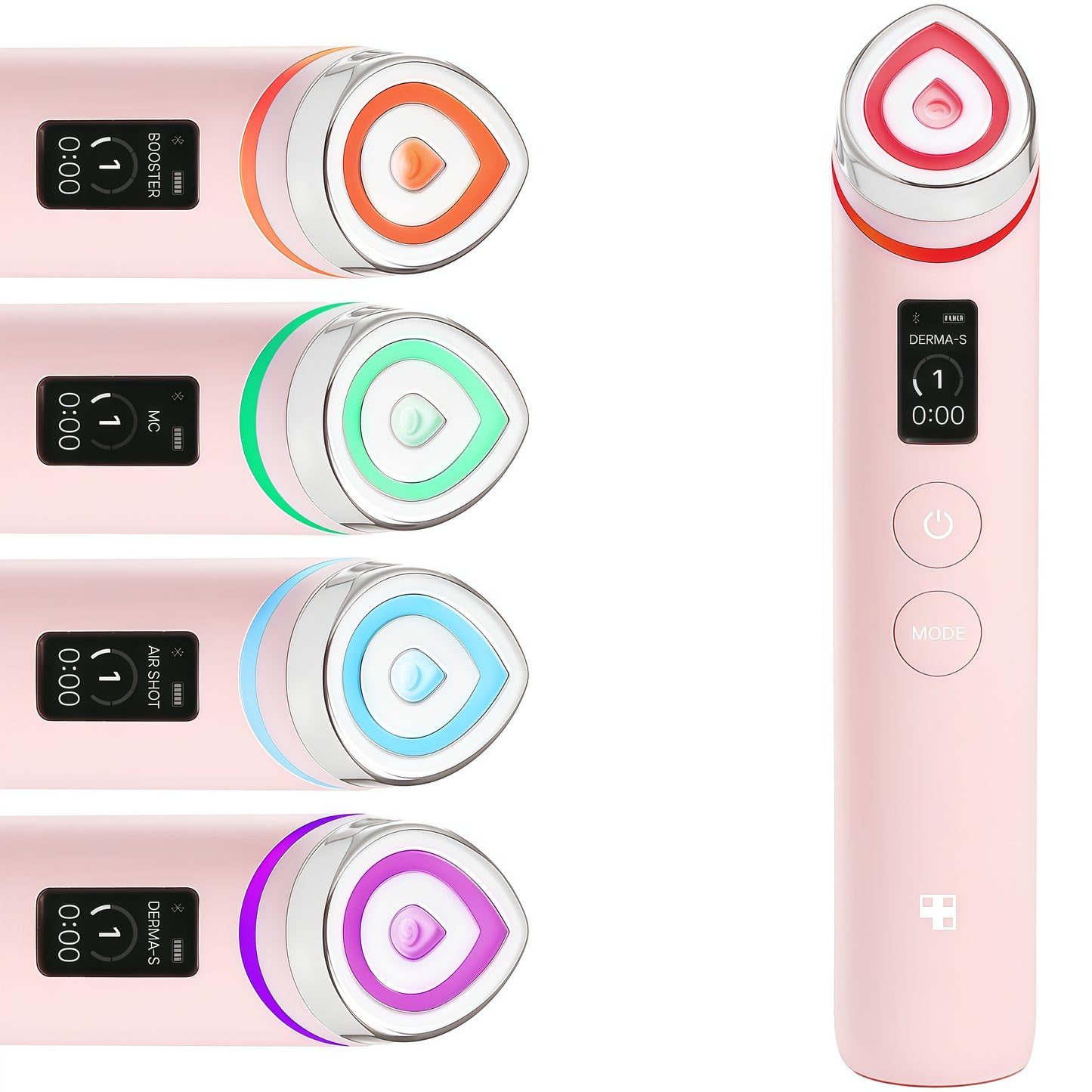 medicube Age-R Booster Pro Pink | 6-IN-1 Real Glass Glow Beauty Massager | Looking Glass Skin | Korean Skin Care