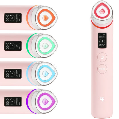 medicube Age-R Booster Pro Pink | 6-IN-1 Real Glass Glow Beauty Massager | Looking Glass Skin | Korean Skin Care